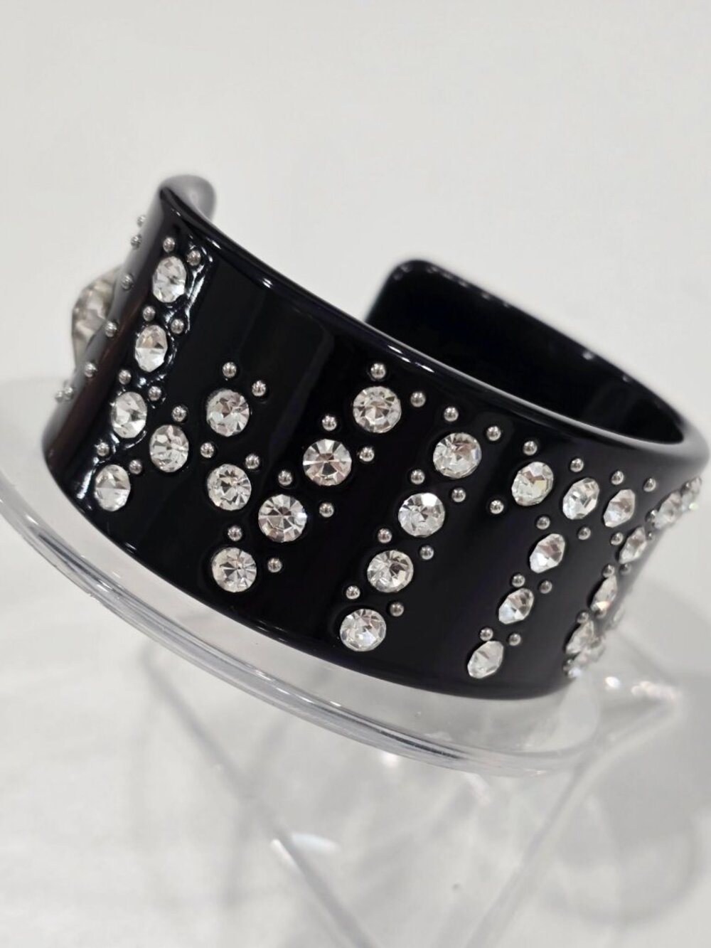 Killstar ✦ Witch Crystal Cuff Bracelet ✦ Black Rhinestone Statement Gothic NIP - Picture 10 of 16
